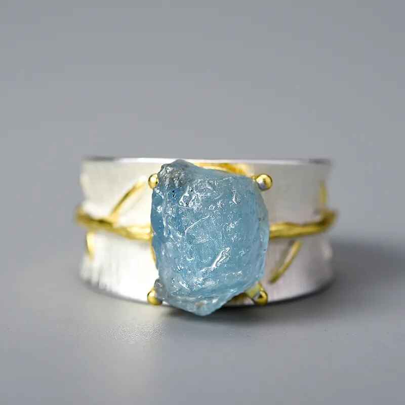 Aquamarine Gemstone Ring