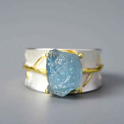 Aquamarine Gemstone Ring