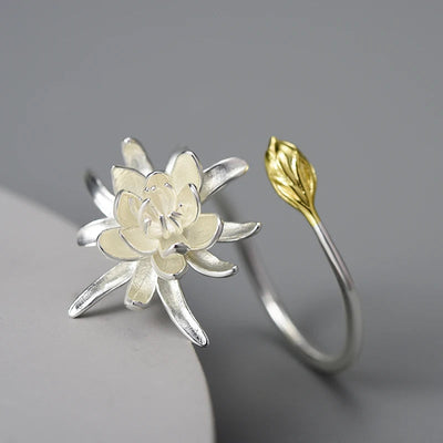 Night-Blooming Cereus Flower Ring Jewelry Buzz