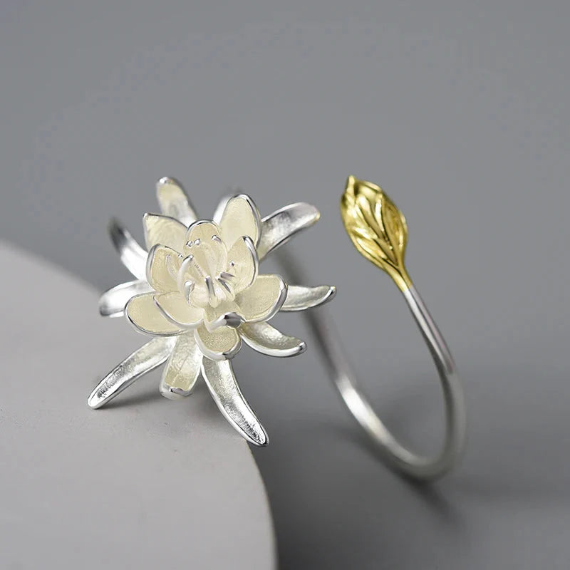 Night-Blooming Cereus Flower Ring Jewelry Buzz