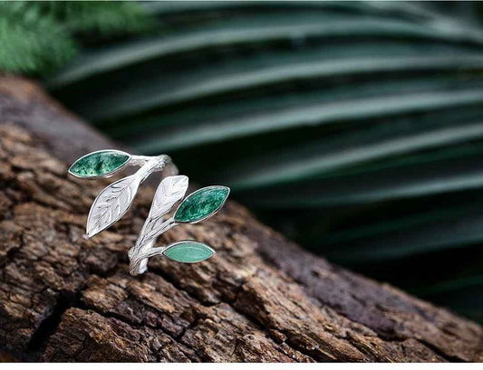 Sterling Silver Spring in the Air Ring