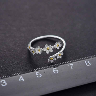 Delicate Forget-me-not Adjustable Ring