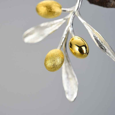 Olive Leaves Branch Earrings
