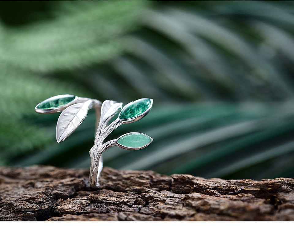 Sterling Silver Spring in the Air Ring