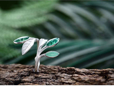 Sterling Silver Spring in the Air Ring