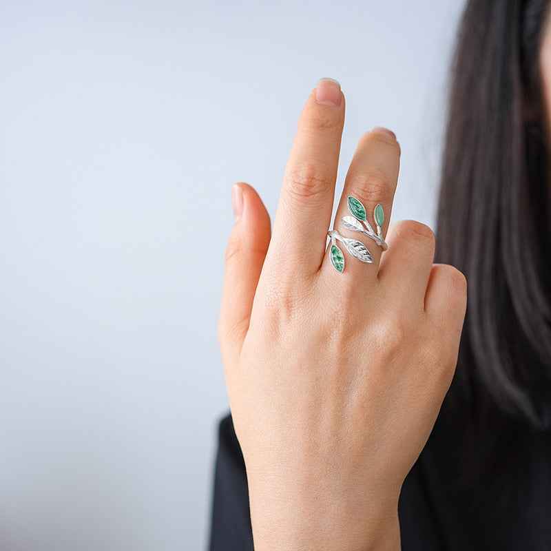 Sterling Silver Spring in the Air Ring