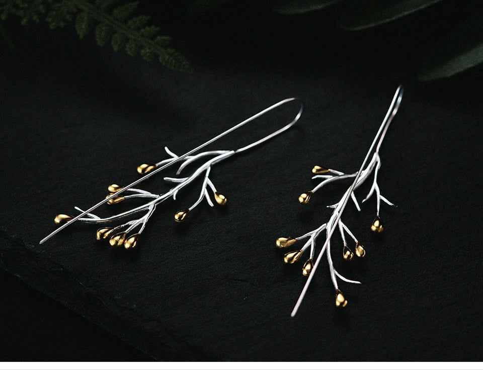 Tree Drop Earrings