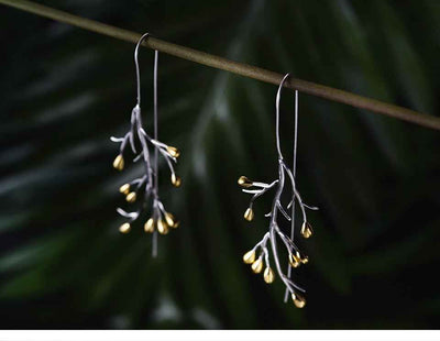 Tree Drop Earrings
