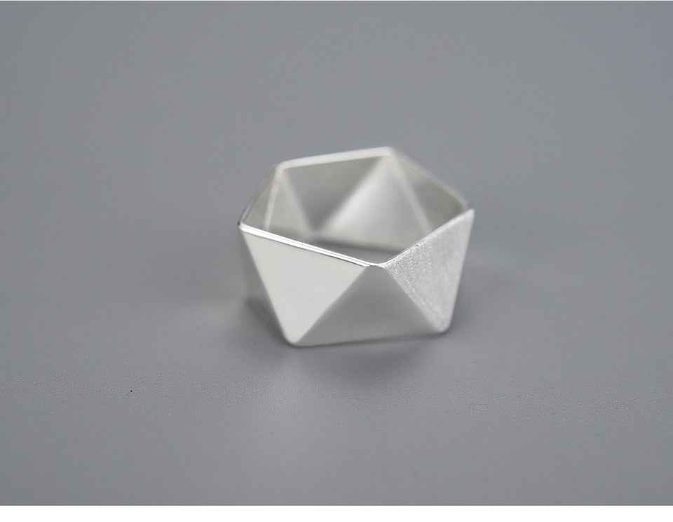 Adjustable Origami Art Ring for Women.