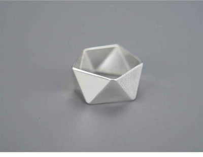 Adjustable Origami Art Ring for Women.