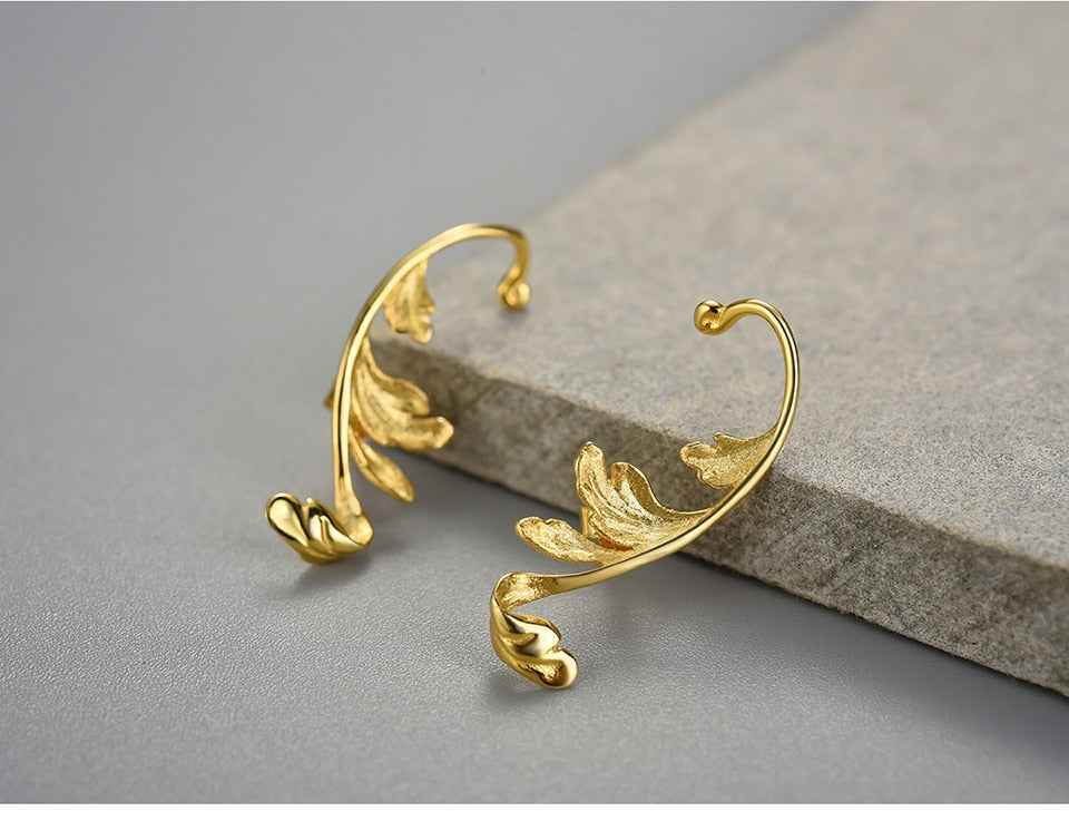 Acanthus Leaf Stud Earrings